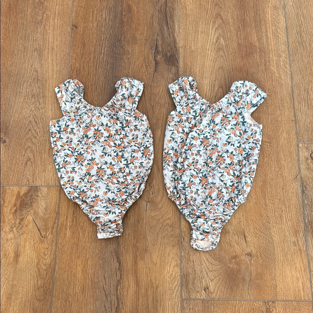 Matching Twin Bailey’s Blossoms 6-9 month